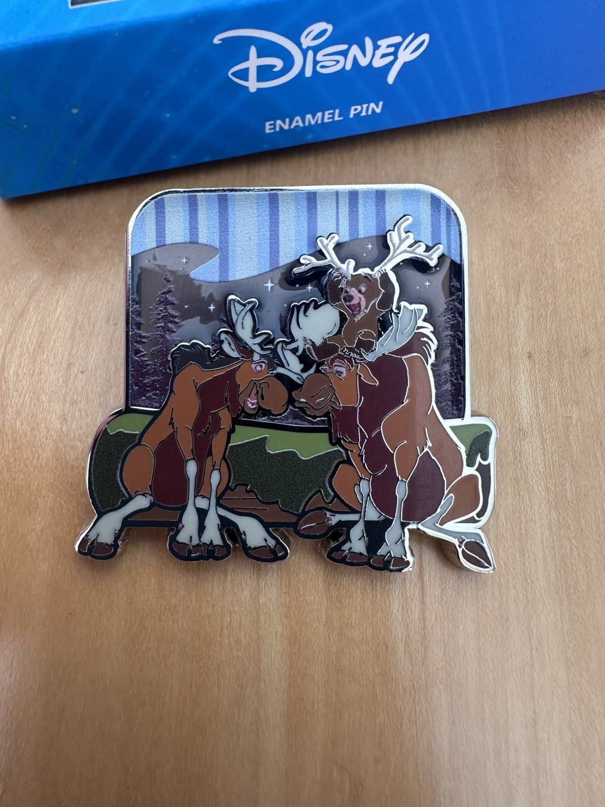 Disney Boxlunch Brother Bear Stained Glass Mystery Pin Koda & Moose Rutt & Tuke