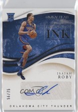 2019-20 Panini Immaculate Initiation Ink 56/75 Isaiah Roby #INI-IRB Auto 7iu