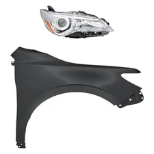 For Toyota Camry 15-17 2-Piece Kit (Passenger Side Headlight, Front Passenger