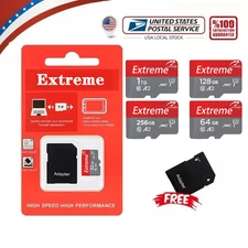 Micro SD Card 32GB 64GB 128GB 256GB 1024GB Micro SD TF Memory Card Adapter lot