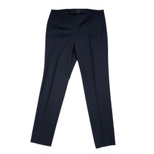 Theory Belisa Sevona Womens 2 Navy Virgin Wool Skinny Ankle Pants Career Work