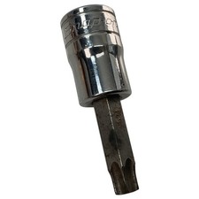 Snap-On Torx Bit Socket FTX45E 3/8" Drive T45 Chrome USA As Pictured Pro Tool