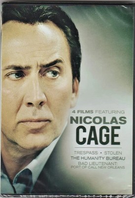 Nicolas Cage 4 Films (Trespass, Stolen, The Humanity Bureau... DVD Disc Only