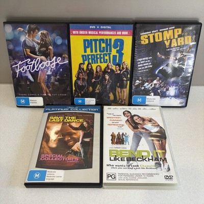 Dance & Music Movie DVD Bundle | Footloose, Pitch Perfect 3, Stomp The Yard + 2