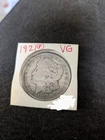 1921 morgan silver dollar no mint mark Philadelphia very good condition