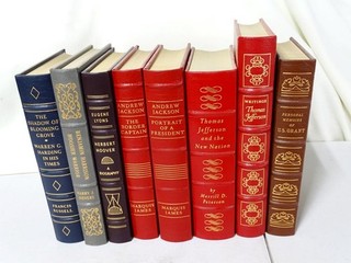 Easton Press Leather Collector's Book Set Presidential Jackson Jefferson Grant 8