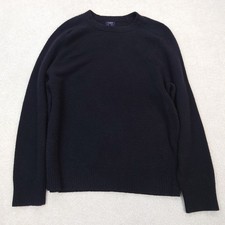 J Crew Extra Soft Black Pullover Sweater Men's Size Large