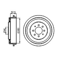 2X Bremstrommel Hinten FüR Renault 25 B29 2.0 2.1 2.2 84 Bis 92 Bosch Neu J8S711