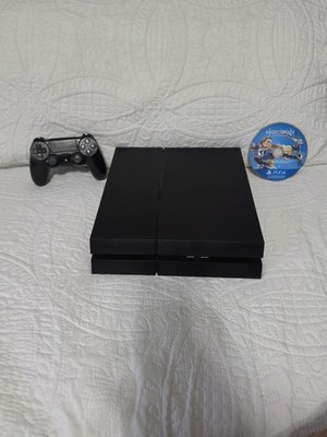 Sony Playstation 4 Ps4 Black Console Tested/Working W/ Controller & Game 