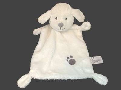 Nicotoy Hund Schaf Lamm Schmusetuch Kuscheltuch weiß  Pfote Tatze