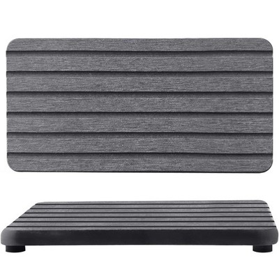 2 PCS Water Absorbent diatomite Coasters, 7.1'' x 3.5'' Water Absorbing Stone T...