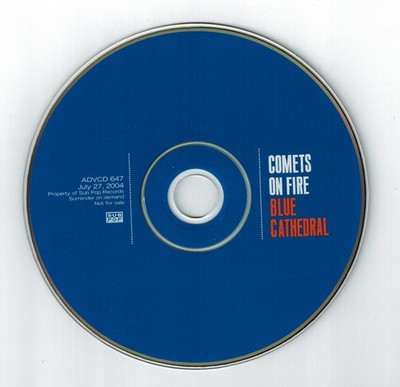 Comets on Fire ''Blue Cathedral'' Sub Pop Advance CD Promo BALLARD50