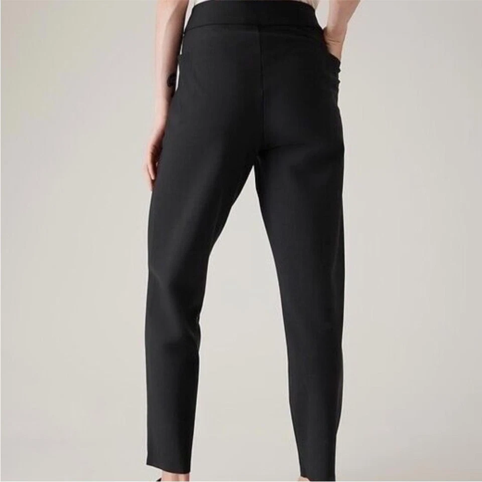 Athleta Stellar Trouser Pant size 12 in Black - Image 2 of 4
