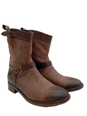 BELSTAFF Botte courte Dames Botte haute T EU 38 brun style décontracté - Photo 1/4