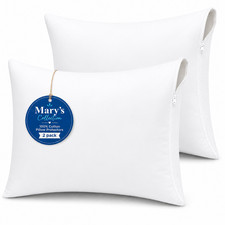 Toddler Pillow Protector 13x18 Waterproof With Zipper Hypoallerginic 2Pack