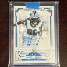 2025 National Treasures Kobe Hudson Auto /99 Rookie Panthers