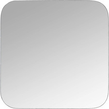  10271 Stainless Steel Universal 4" X 4" Flat Permit Panel, Tape Mount  10271