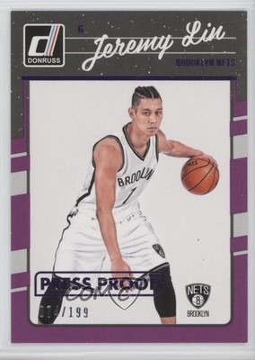 2016-17 Panini Donruss Press Proof Purple 74/199 Jeremy Lin #83 fm0