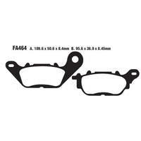 Bremsbelag Hinten EBC SFAC464 FüR Yamaha MW 125 C Tricity MWS125-C Bj. 2017