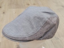 Gorra plana Dockers Newsboy Cabbie para hombre L/XL beige mezcla de lino/algodón