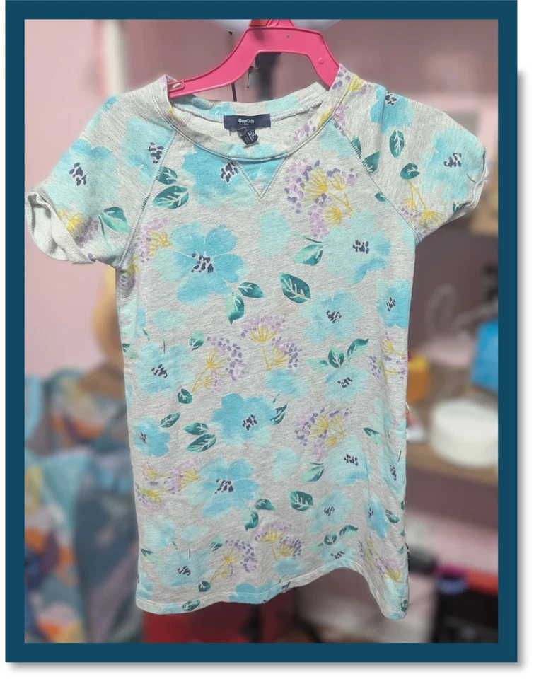 🌺 Gap Niños Manga Corta Noche Talla 6-7 🌺 Duerme como un sueño—Tropi-cool Comodidad Foto 2 de 4