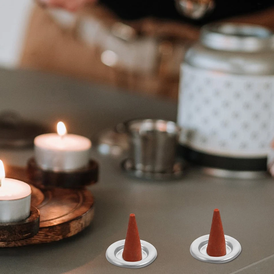  40 PCS Bruciatore Incenso Carboncino Porta Bastoncini Di Burner Cono - Immagine 2 di 4