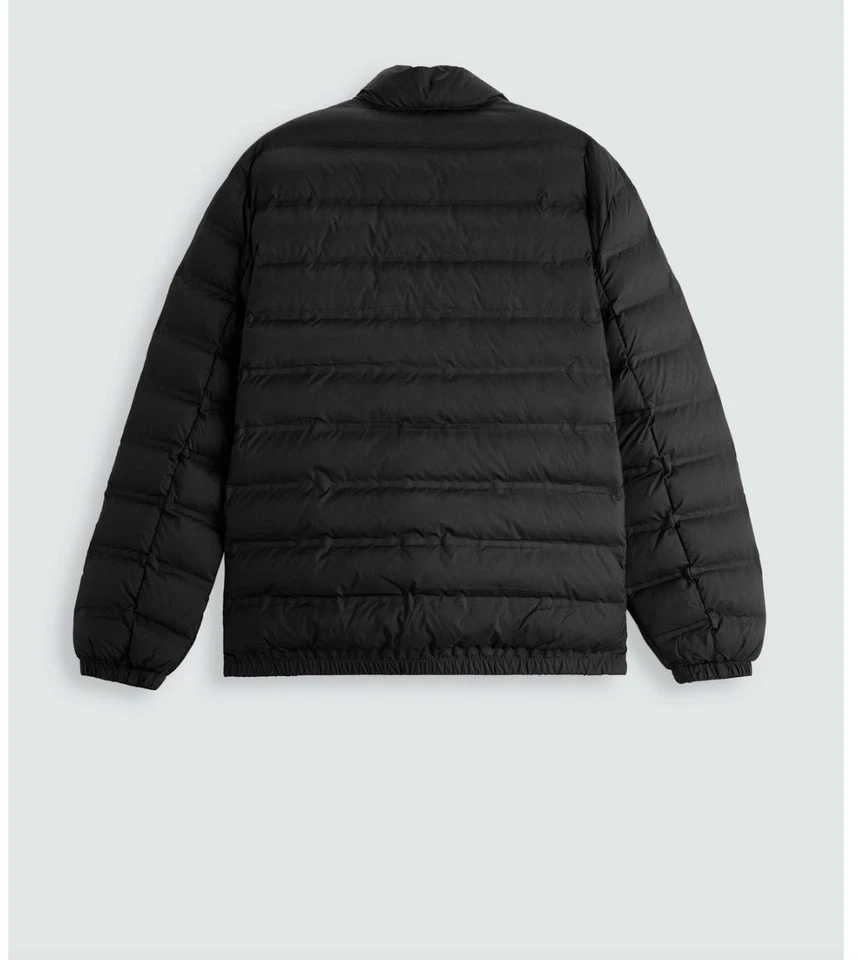 НОВЫЙ С ЯРЛЫКАМИ ZARA МУЖСКОЙ СВЕТ С ПОДКЛАДКОЙ КУРТКА ПУХОВИК ЧЕРНЫЙ M $99 4302 / 520 / 800 - Изображение 3 из 4