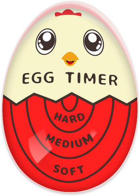 Egg Timer for Boiling Eggs That Changes Color When Done, Red