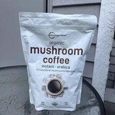 Organic Instant 10 in 1 Mushroom Coffee Powder, 28 Ounce (317 Servings) NEW SEAL