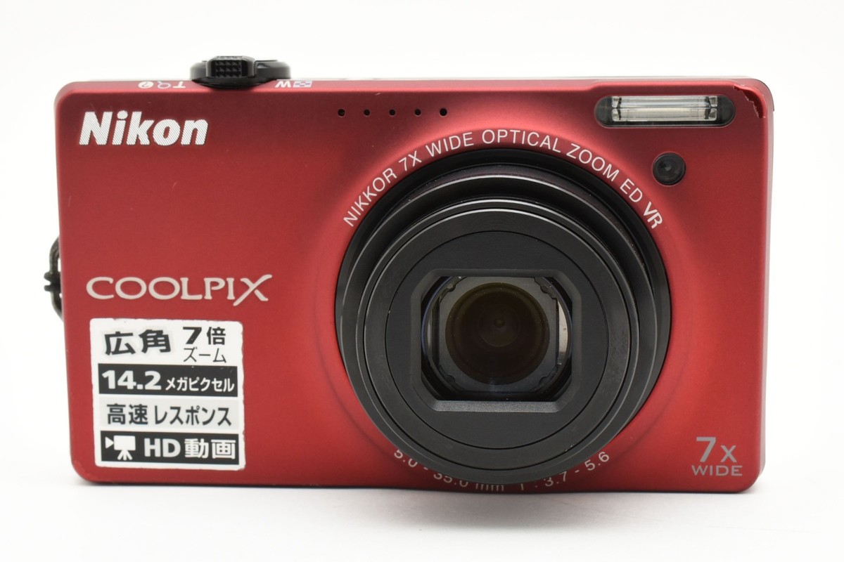 【週末限定値下げ】【美品】Nikon COOLPIX S6000 レッド NEAR MINT] Nikon COOLPIX S6000 14.2MP Digital Camera Red From