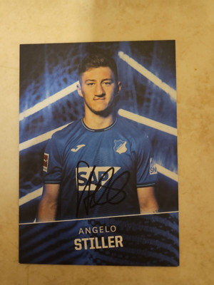 AK Autogrammkarte Angelo Stiller TSG 1899 Hoffenheim Original Signiert