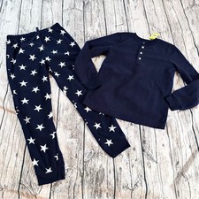 NWT Primary Fleece Navy Star Pajama Set Unisex Size 10