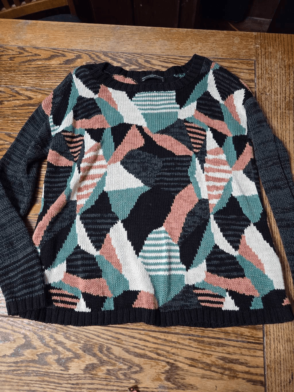 Peruvian Connection Abstract Design Pullover Swea… - image 1