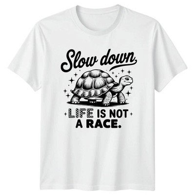 Slow Down Life Is Not A T-Shirt Schildkröte Reptil Liebhaber Geburtstag Geschenk