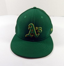 2022 Oakland A's Athletics Austin Pruitt #29 Game Issued Kelly Green Hat BP 7