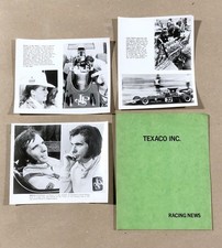 Vintage Texaco Racing News Folder & Photographs 