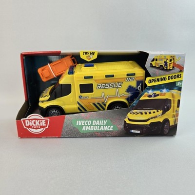 Dickie Toys Iveco Daily Ambulance Krankenwagen Rettungs-Fahrzeug Spielzeug Sound