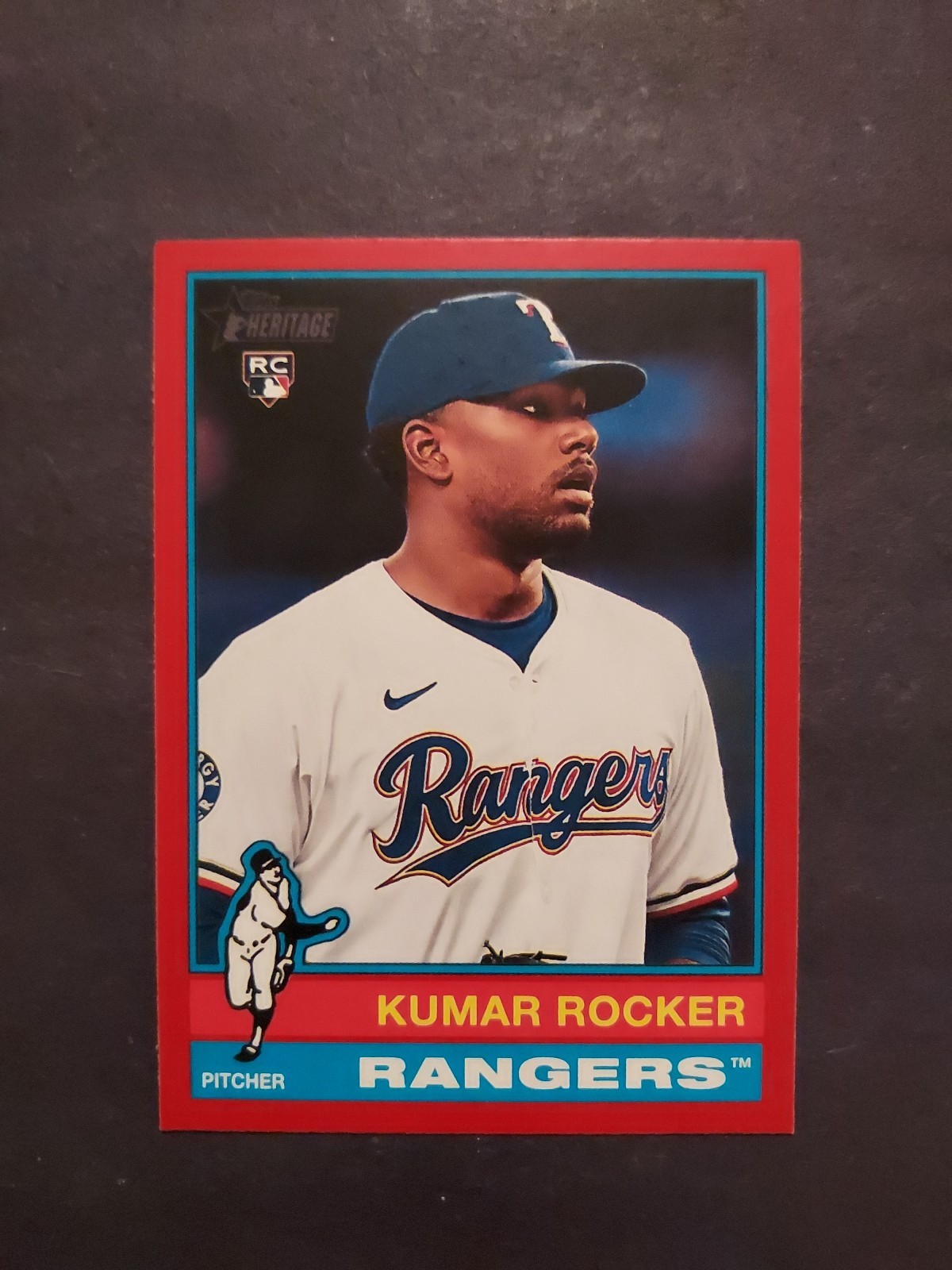 Kumar Rocker 2025 Topps Heritage Red Border 179 RC