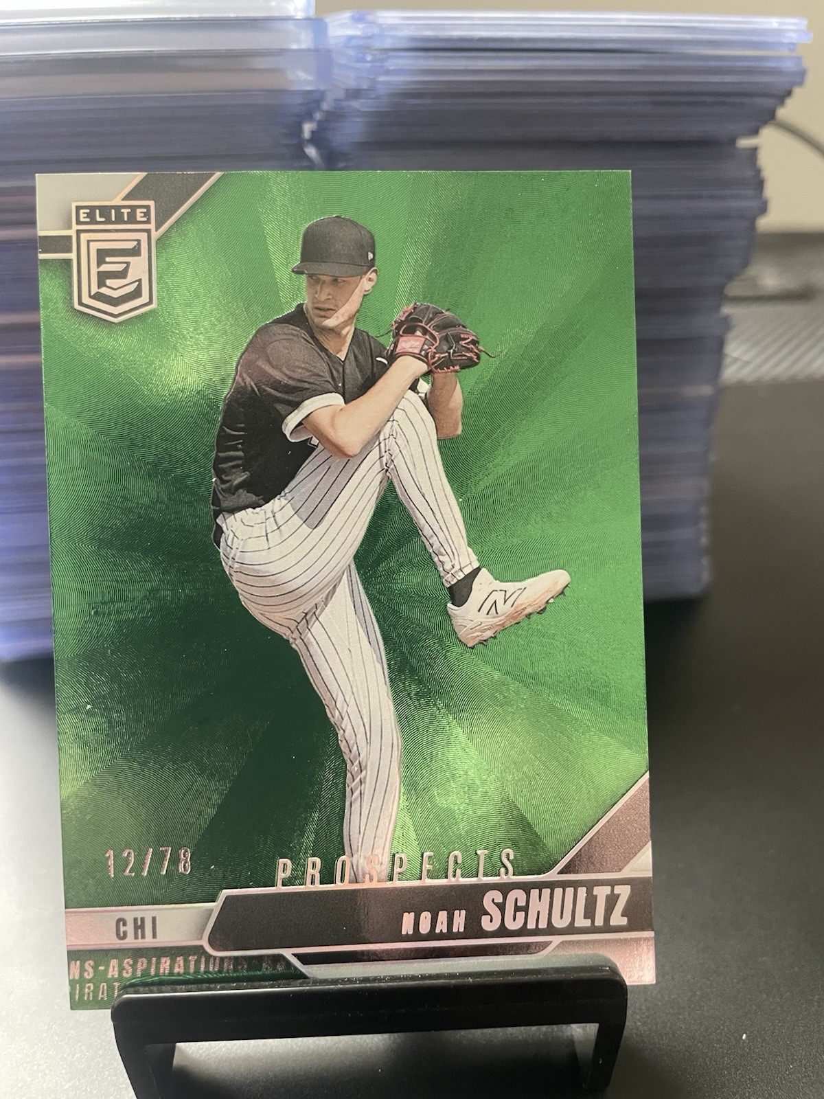 2026 Donruss Elite Noah Schultz #130 Green Aspirations /78
