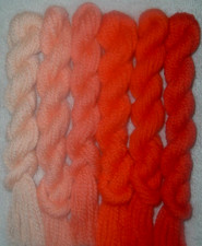 Paternayan Wool 3ply Persian Yarn Needlepoint Crewel 820 Tangerine Orange Family