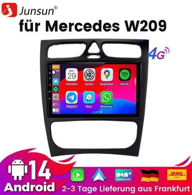 8Kern 9'' Android 14 Autoradio 6+128GB Für Mercedes Benz C/CLK/G Klasse W203 W209