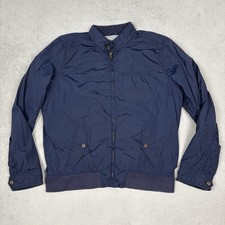 GAP Water-Resistant Bomber Jacket Youth L Navy Blue Full Zip Lined Windbreaker