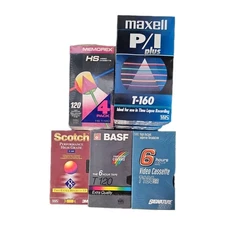 Scotch BASF Signature 2000 Memorex Maxell BLANK VHS TAPES NEW SEALED Lot of 20