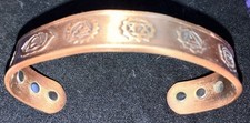Engraved Chakra Copper Magnetic Bracelet