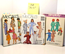 Vintage 1980 Sew 3 Patterns McCalls 4945  7938 Simplicity 7816 Costume Cut