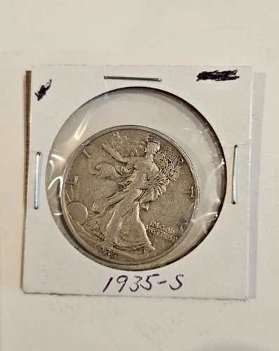 1935 S Walking Liberty Half Dollar - 90% Silver - Good Condition