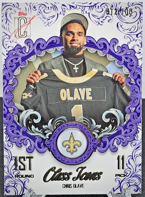 2025 Topps Signature Class Chris Olave Class Icons #CI-24 Purple 012/100