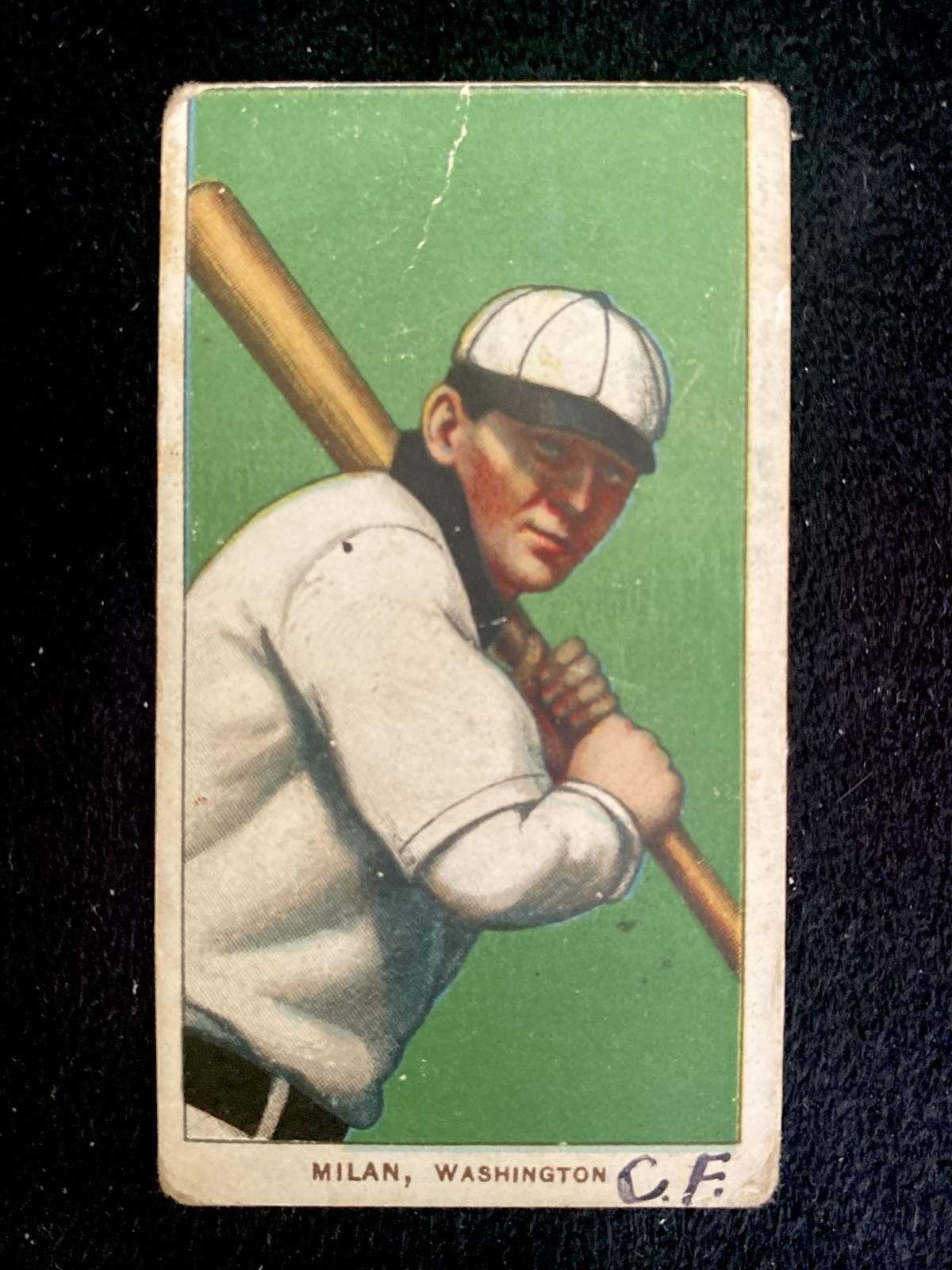 1909-11 T206 - Clyde Milan Piedmont 350 Subjects Factory No. 25 Tobacco Card