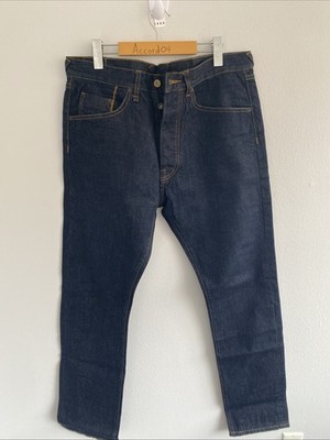 10 DEEP Selvedge Denim Men s Jeans 34 Waist Dark Denim