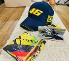 Valentino Rossi VR46 Moto GP Black Cap. One Size Fits All Official and Bandana